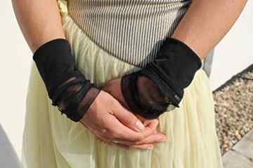 SIS Damen Armstulpen mit Tüll SIS-STLP-001 -