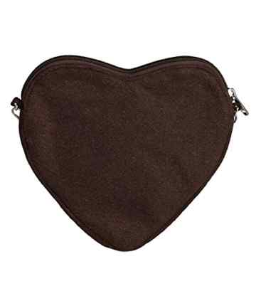 SIX „Oktoberfest“ kleine Damen Handtasche, Umhängetasche mit braunem Lebkuchen-Herz, türkiser Stickerei, Schleife, Wiesn, Dirndl (427-437) -