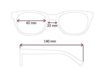 Sonnenbrille John Runde Retro / Hippe Brille 60er-Jahre ‚Lennon‘ Stil / Runde Brillengläser / Polarisierte Gläser / R2317 -