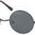 Sonnenbrille mit runden Gläsern und schmalem Metall Gestell, Bügel mit Federscharnier -