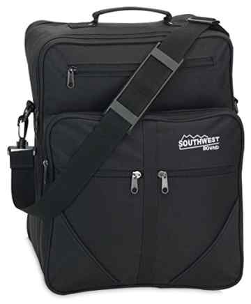 Southwest Bound Schultertasche Flugtasche Schwarz Modell SW102 -