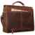 STILORD Aktentasche Leder Braun Elegant Klassische Businesstasche mit Schloss groß aufsteckbar Antik Leder vom Rind dunkelbraun -