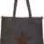 styleBREAKER Canvas Shopper Handtasche mit aufgenähtem Stern, Schultertasche, Umhängetasche, Damen 02012048
