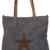 styleBREAKER Canvas Shopper Handtasche mit aufgenähtem Stern, Schultertasche, Umhängetasche, Damen 02012048