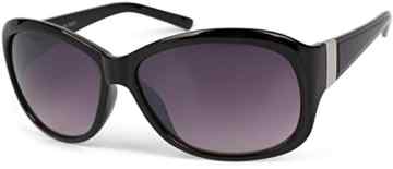styleBREAKER Sonnenbrille in Schmetterlingsform mit Verzierung aus Metall am Bügel, Verlaufsglas, Damen 09020062