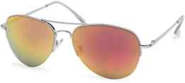 styleBREAKER Sonnenbrille verspiegelt, Aviator Pilotenbrille getönt mit Federscharnier, Unisex 09020037