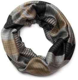 styleBREAKER edler marmorierter Streifen Muster Loop Schlauchschal, warme und weiche Qualität, Unisex 01018060