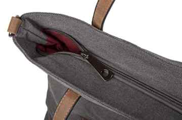 styleBREAKER Canvas Shopper Handtasche mit aufgenähtem Stern, Schultertasche, Umhängetasche, Damen 02012048 -