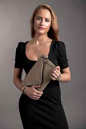 styleBREAKER Envelope Clutch, Abendtasche im Kuvert Design mit Schulterriehmen und Trageschlaufe, Damen 02012047 -