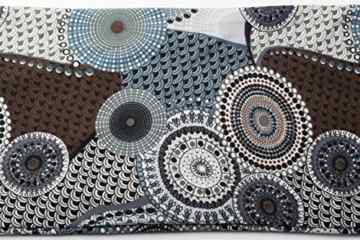 styleBREAKER Feinstrick Loop Schlauchschal mit Ethno Punkte African Style Muster, Schal, Damen 01017042 -