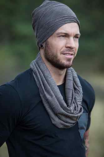 styleBREAKER klassischer Loop Schlauchschal mit Falten Muster, Schal, Tuch, Unisex 01018082 -