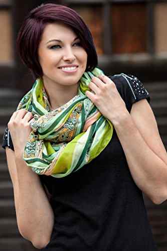 styleBREAKER Loop Schlauchschal mit Streifen und Paisley Muster 01018004 -