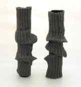stylische Beinwärmer Beinstulpen Schwarz Bein Stulpen Legwarmers Warm und Weich Modern Neu 100 % Baumwolle in Grau Muster Design -