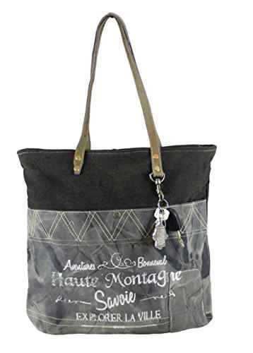 Sunsa Damen Vintage Tasche Shopper Schultertasche Handtasche aus Canvas -