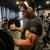 T-Shirt Fitness V-neck Satire Gym Farbe Grau Anthrazit Für Fitness & Training, Muskeln Muscle Fit -