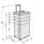 TecTake® Kosmetikkoffer Pilotenkoffer Beauty Koffer Schminkkoffer Trolley Friseurkoffer schwarz -