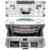 TecTake XL Pilotenkoffer 55x49x22cm Handgepäck Businesskoffer Aktenkoffer Koffer Trolley silber mit Rollen -
