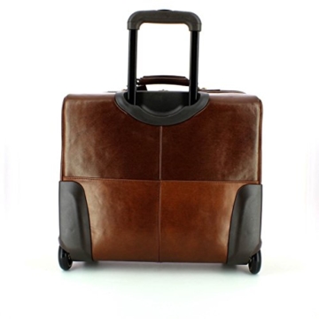 The Bridge Story Viaggio Pilotenkoffer Business-Trolley Leder 46 cm Laptopfach -