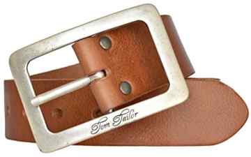 TOM TAILOR Damen Gürtel Ledergürtel 40 mm -