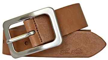 TOM TAILOR Damen Leder Gürtel baileys 35 mm soft vintage Rindleder Damengürtel -