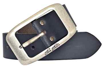 TOM TAILOR Damen Leder Gürtel Belt Ledergürtel Rindleder used navy 40 mm Damengürtel -