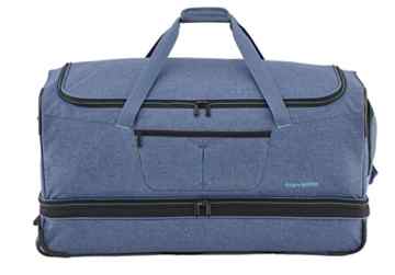 Travelite Trolley Reisetasche 80x40x39/47 cm, XXL-Volumen 125/150 Liter (Dehnfalte), mit sep. Bodenfach, 3,2 kg -