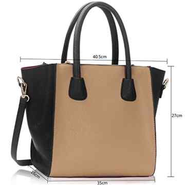 TrendStar Damen Designer Handtaschen Damen Schultertasche Neue Kunstleder Berühmtenart Mode Tote Große -