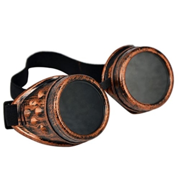 Ularmo Cool Outfit!!! Weinlese-Art Steampunk Goggles Welding Punk Brille Cosplay -
