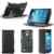 Ultra Slim Tasche Leder Style Samsung Galaxy S4 mini I9190/I9195 Hülle Schwarz Cover mit Stand – Zubehör Etui Galaxy SIV mini GT-i9190/GT-i9195 4G Flip Case Schutzhülle (PU Leder, Schwarz) – Vorbestellen – Mit Displayschutzfolie (3x clear screen protector high quality Galaxy S4 !) – XEPTIO accessoires -