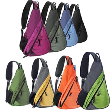 Unigear Sling-Rucksack Sling Bag Schulterrucksack Umhängetasche Daypack Crossbag Kamerarucksack mit Verstellbarem Schultergurt Perfekt für Outdoorsport, Wandern, Radfahren, Bergsteigen, Reisen,Schule -