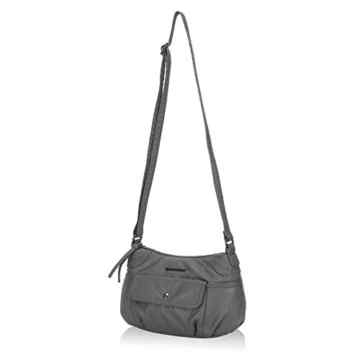 Veevan Damen Gewaschenem Retro Umhängetasche Leder Schultertasche -