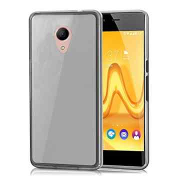 Wiko Robby 2016 PROTEKTOR case TPU transparent Tasche Hülle – Zubehör Etui cover Wiko Robby Dual SIM (half clear) – XEPTIO accessoires -