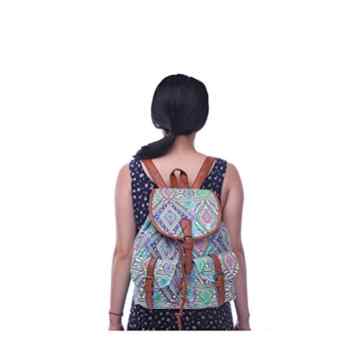 winomo Mädchen Damen Canvas-Rucksack Rucksack Schultasche Lässiger Tagesrucksack -