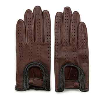 WITTCHEN Damen Lederhandschuhe Damenhandschuhe, Blau/Braun/Gelb/Grau/Grün/Rot/Schwarz, Größe:V/S/M/L/XL, Naturleder, Leder, 46-6-292-X -