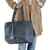 Xuna Damen Shopper Tasche | Weiche Kunstleder Schultertasche | XL Tasche mit Sternanhänger (40 x 31 x 15 cm) -