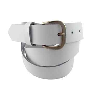 XXL Gürtel weiss extra langer Gürtel Bundweite 140 , 150, 160 cm Übergrößengürtel mit Dornschließe -