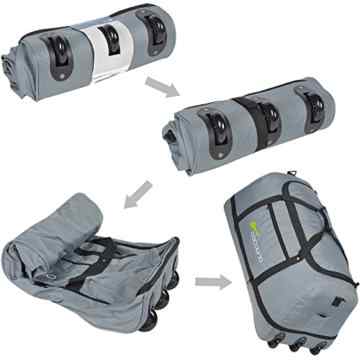 XXL Rollenreisetasche COCOONO 100-135 Liter Volumen Reisetasche faltbar Trolley Koffer STORM Tasche AUSWAHL -