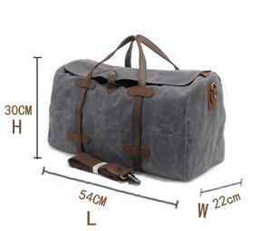 Y-DOUBLE Oversized Wasserdicht Canvas Haltbarer Multifunktions Umhängetasche Reisen Camping Holdall Overnight Reisetasche für Damen Herren -